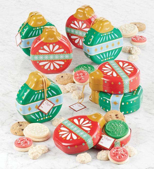 Holiday Treats Ornaments - Set Of 8 By Cheryl's - Cookies Delivered - Cookie Gift Baskets - Christmas Gifts