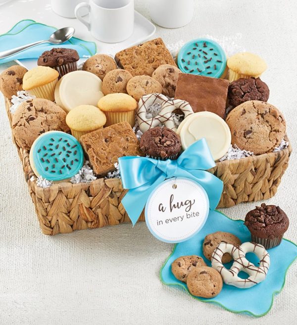 Hug In Every Bite Medium Bakery Basket A Gift By Cheryl's - Cookies Delivered - Cookie Gift Baskets - Everyday Gifting