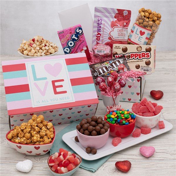 Love is All You Need Popcorn and Candy Care Package