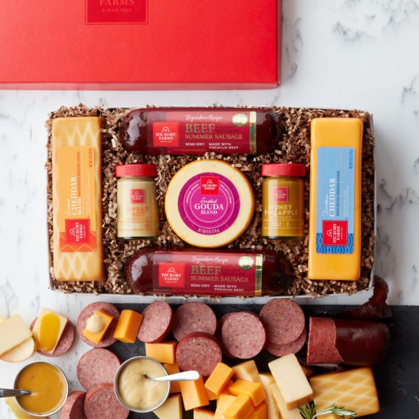 Meat & Cheese Gift Box with Sausage | Hickory Farms
