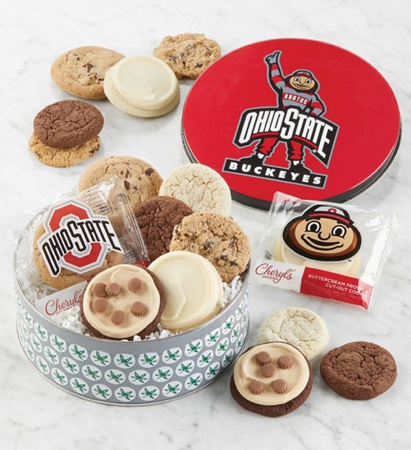 Ohio State University Cookie Tin By Cheryl's - Cookies Delivered - Cookie Gift Baskets - Everyday Gifting