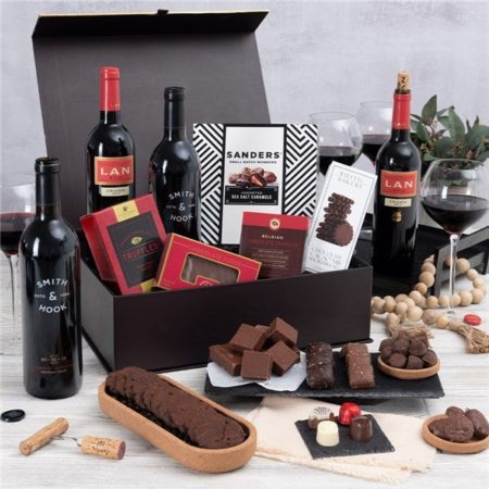Red Wine and Chocolate Gift Box