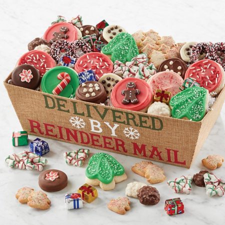 Reindeer Mailbox Of Treats By Cheryl's - Cookies Delivered - Cookie Gift Baskets - Christmas Gifts
