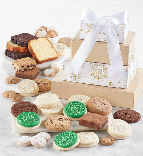 Shimmering Bakery Gift Tower By Cheryl's - Cookies Delivered - Cookie Gift Baskets - Everyday Gifting