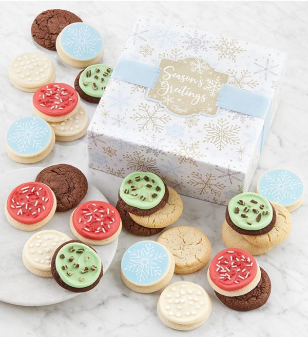 Sparkling Assorted Cookie Gift Box - 24 By Cheryl's - Cookies Delivered - Cookie Gift Baskets - Everyday Gifting