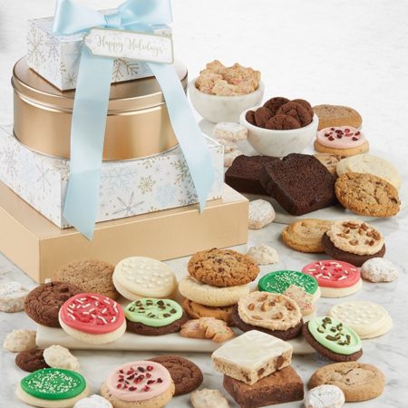 Sparkling Premier Gift Tower By Cheryl's - Cookies Delivered - Cookie Gift Baskets - Everyday Gifting