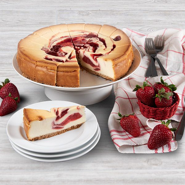 Strawberry Swirl Cheesecake - 9 Inch