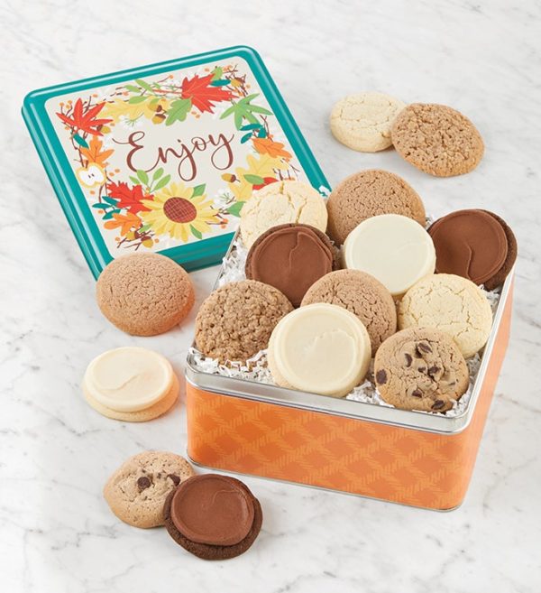 Sugar Free Enjoy Cookie Gift Tin By Cheryl's - Cookies Delivered - Cookie Gift Baskets - Everyday Gifting