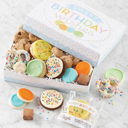 Sweet Birthday Wishes Party In A Box By Cheryl's - Cookies Delivered - Cookie Gift Baskets - Birthday Gifts