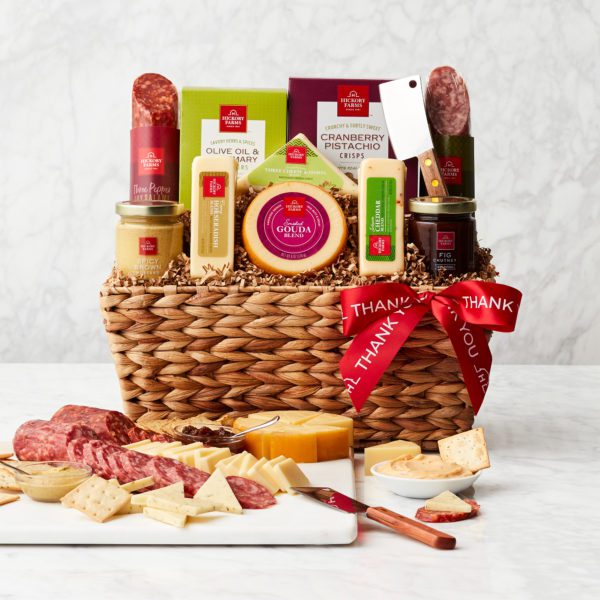 Thank You Gourmet Salami & Cheese Gift Basket | Hickory Farms