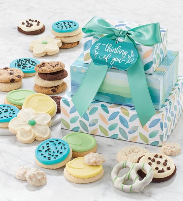 Thinking Of You Gift Tower By Cheryl's - Cookies Delivered - Cookie Gift Baskets - Everyday Gifting