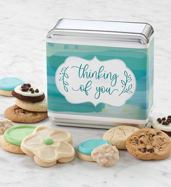 Thinking Of You Mini Treats Gift Tin By Cheryl's - Cookies Delivered - Cookie Gift Baskets - Everyday Gifting