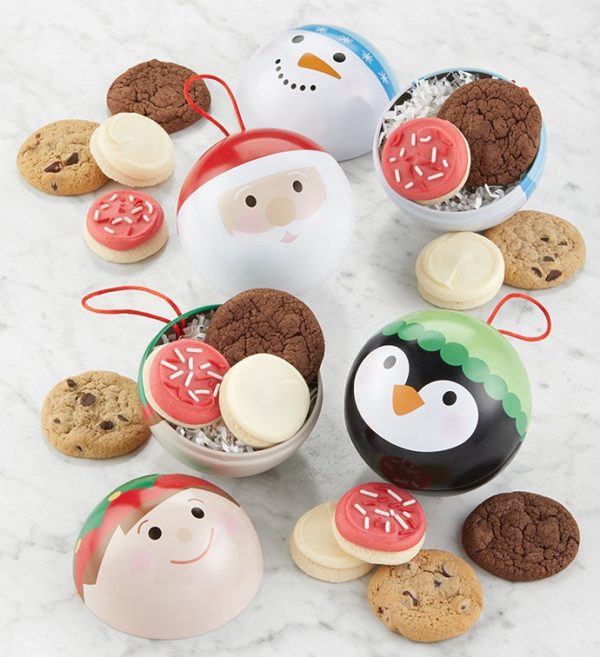Traditional Holiday Ornament Set By Cheryl's - Cookies Delivered - Cookie Gift Baskets - Christmas Gifts