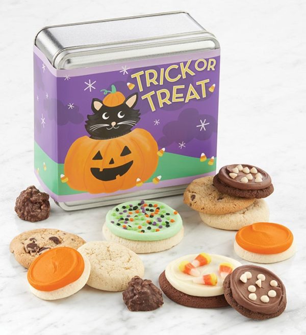 Trick Or Treat Mini Treats Gift Tin By Cheryl's - Cookies Delivered - Cookie Gift Baskets - Halloween Gifts