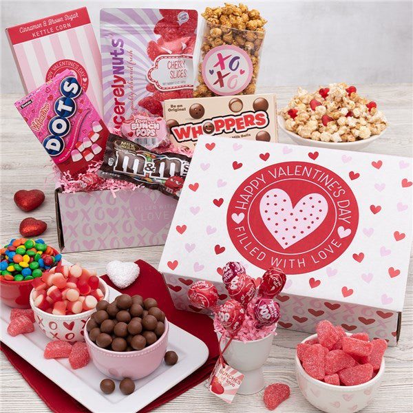 Valentine Gift For Girlfriend Popcorn & Candy