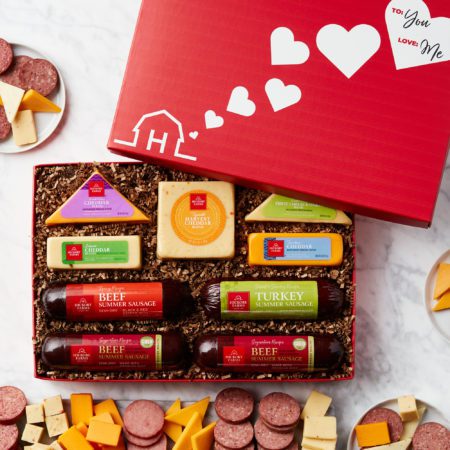 Valentine's Day Cheese & Sausage Lover's Gift Box | Hickory Farms