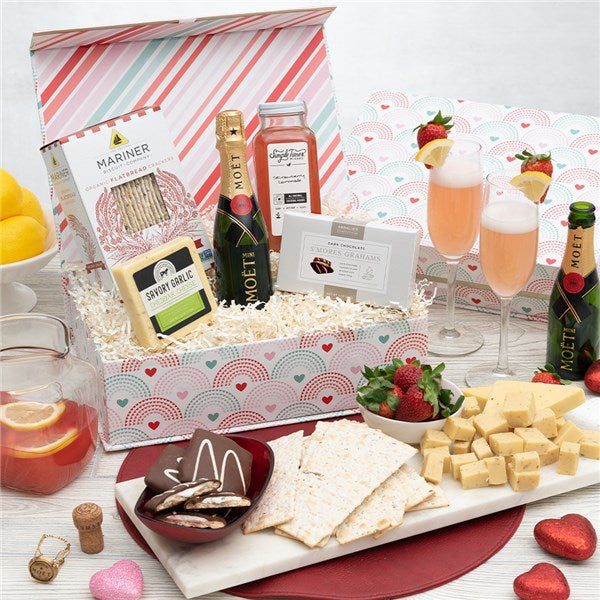 With Love Moet Champagne Gift Box