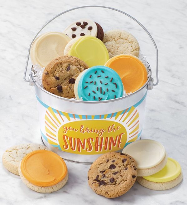 You Bring The Sunshine Cookie Gift Pail By Cheryl's - Cookies Delivered - Cookie Gift Baskets - Everyday Gifting