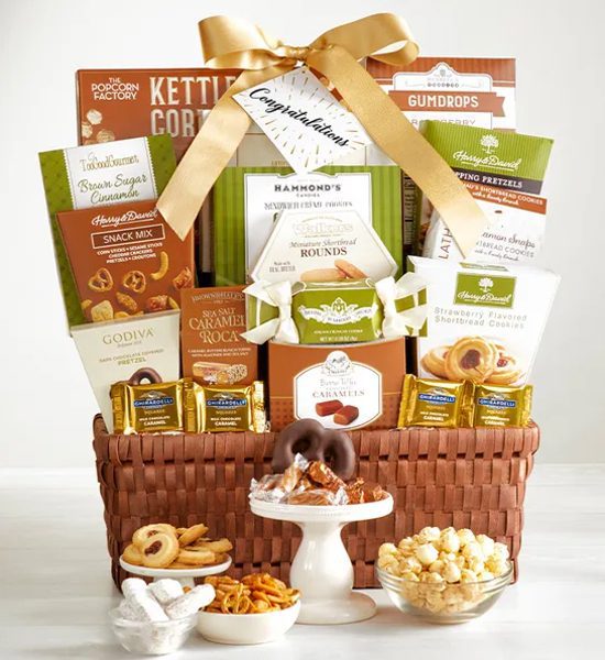 Congratulations! Supreme Ghirardelli Gourmet Gift Basket