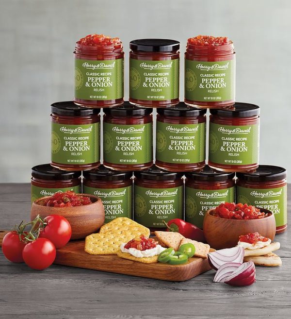 12 Pack Pepper And Onion Relish, Pepper Relish Savory Spreads, Gifts by Harry & David