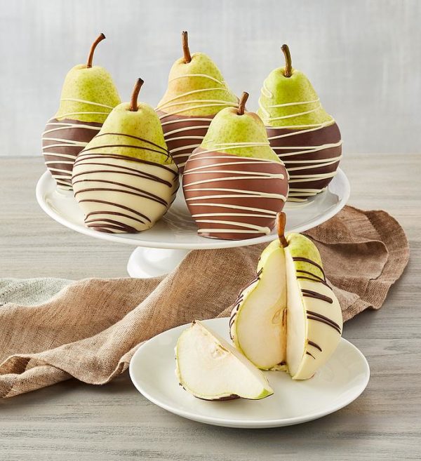 Belgian Chocolate-Dipped Pears, Coated Fruits Nuts, Gifts by Harry & David