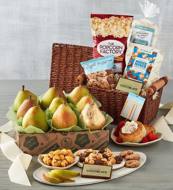 Birthday Deluxe Signature Basket, Assorted Foods, Gifts by Harry & David