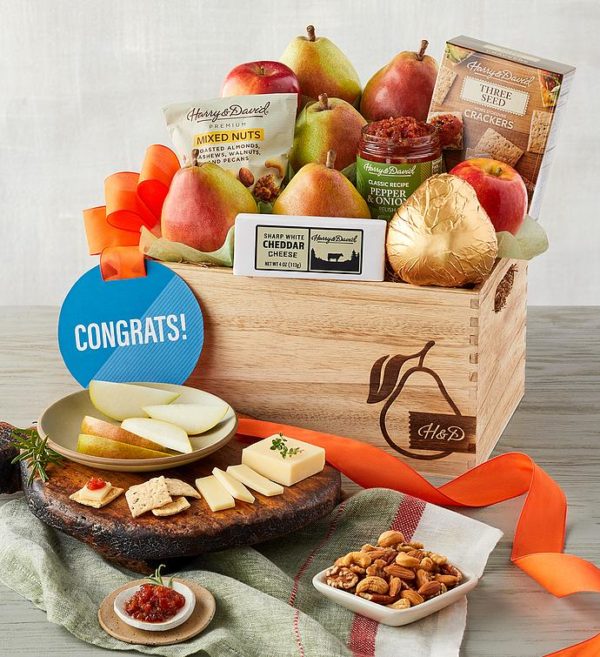 Congratulations Gift Basket, Assorted Foods, Gifts by Harry & David