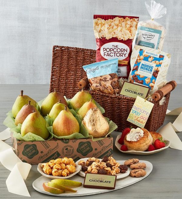 Deluxe Congratulations Signature Gift Basket, Assorted Foods, Gifts by Harry & David