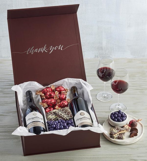 Deluxe Thank You Gift With Wine, Assorted Foods, Gifts by Harry & David