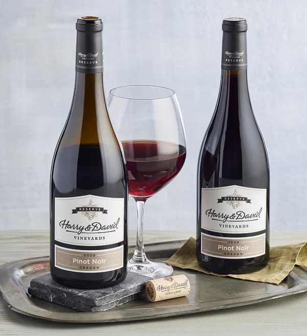 Double Gold Award-Winning Reserve Pinot Noir Duo, Wine Beer by Harry & David