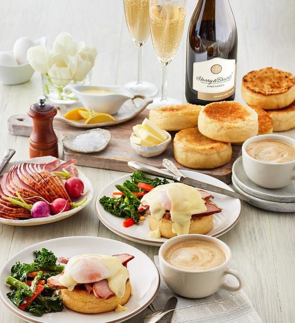 Eggs Benedict Box With Wine, Assorted Foods by Harry & David