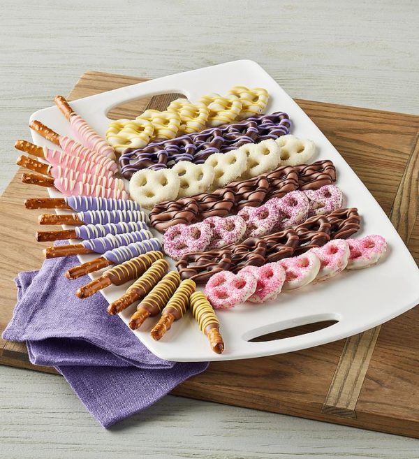 Feeling Cheerful Chocolate-Dipped Pretzels, Chocolates & Sweets by Harry & David