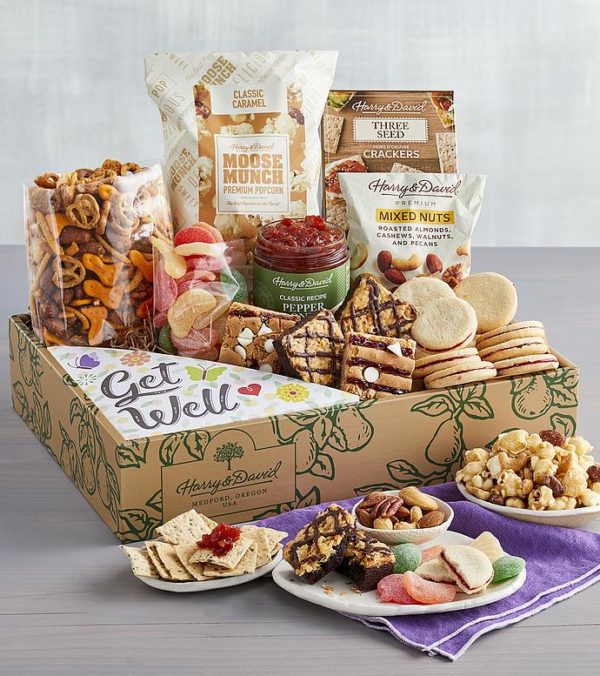 Get Well Deluxe Sweet And Salty Gift Box, Assorted Foods, Gifts by Harry & David