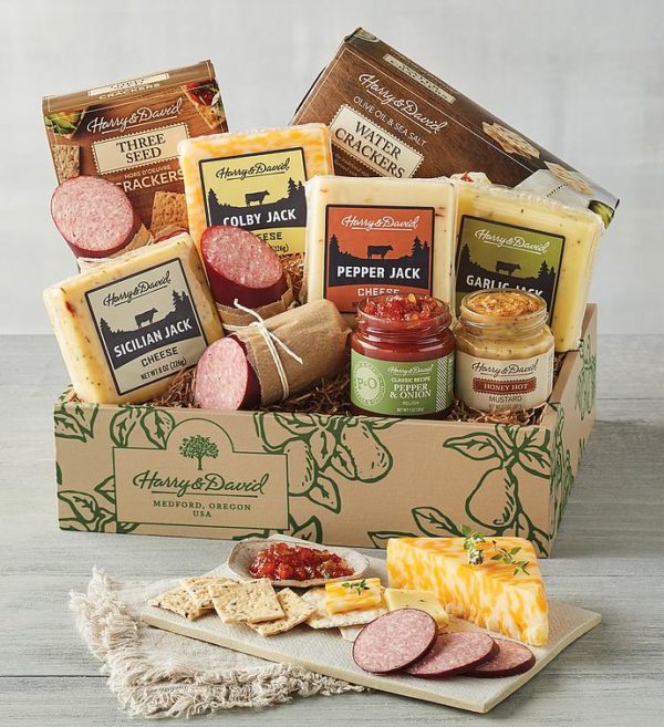 Grand Meat And Cheese Gift Box, Assorted Foods, Gifts by Harry & David