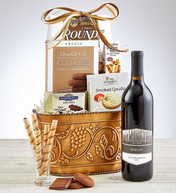 Grapevine Red Wine Gift Basket, Assorted Foods, Gifts by Harry & David
