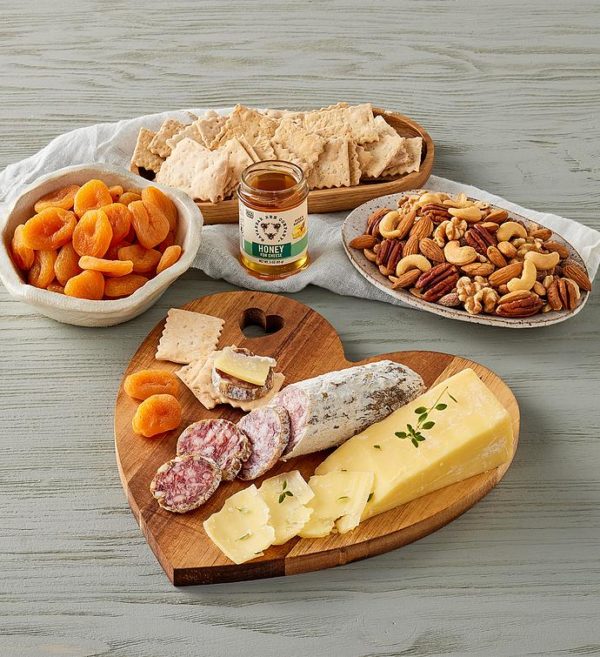Heart-Shaped Charcuterie And Cheese Tray, Assorted Foods by Harry & David