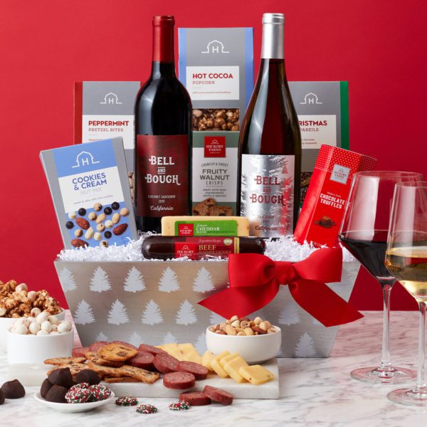 Holly Jolly Holiday Wine Gift Basket | Hickory Farms