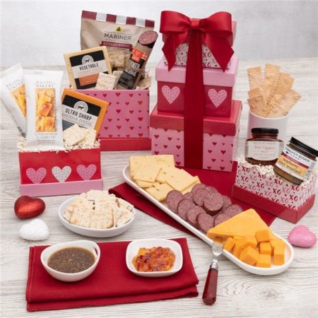 Love Meat and Cheese Gift Tower