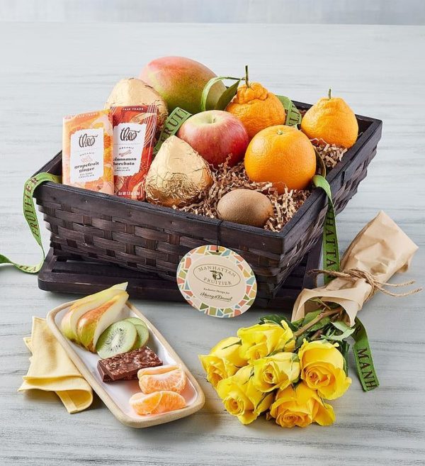 Manhattan Fruitier Fruit, Chocolate, And Flowers Gift, Assorted Foods, Gifts by Harry & David