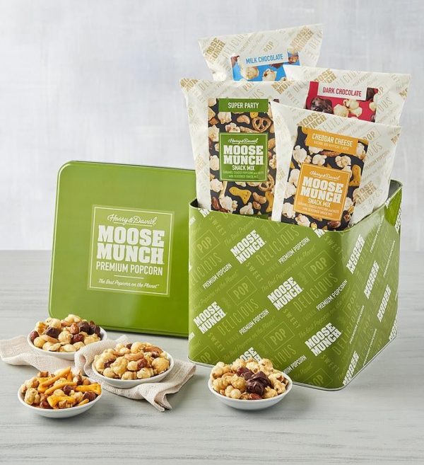 Moose Munch™ Sweet And Salty Classsic Tin, Popcorn, Sweets by Harry & David