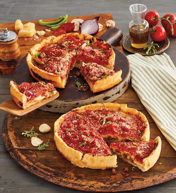 Pizzeria Uno® Deluxe Meat Lover's Deep Dish Pizza 2-Pack, Entrees by Harry & David