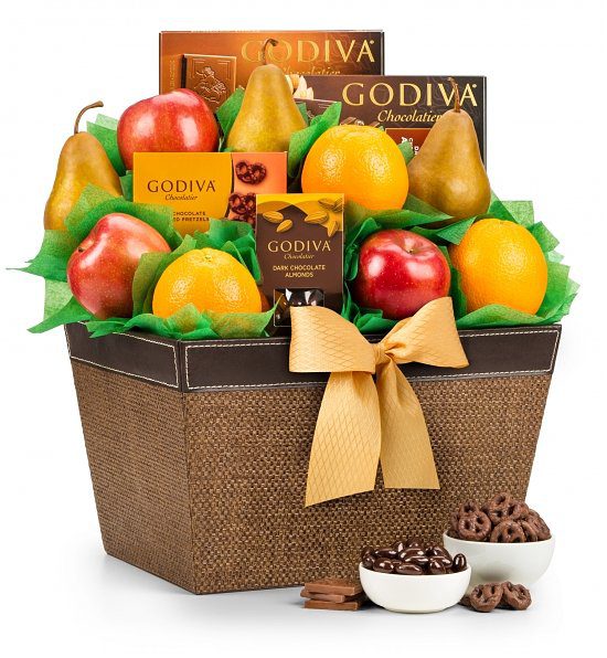 Premium Grade Fruit and Godiva® Chocolates