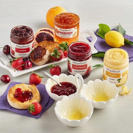 Preserves And Butters With Spring Serving Bowl, Preserves Sweet Toppings by Harry & David