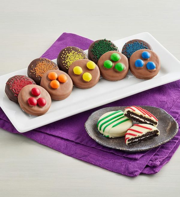 Rainbow Chocolate-Covered Cookies, Bakery by Harry & David