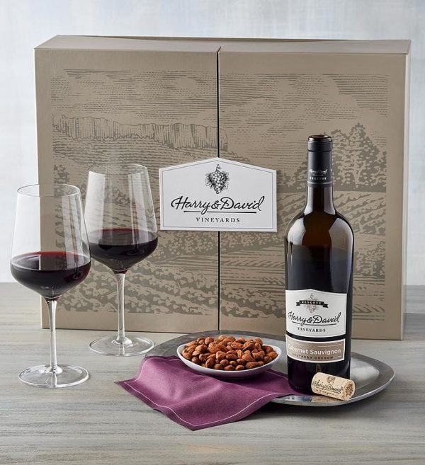 Reserve Cabernet Sauvignon With Glasses Gift Set, Wine Beer, Gifts by Harry & David