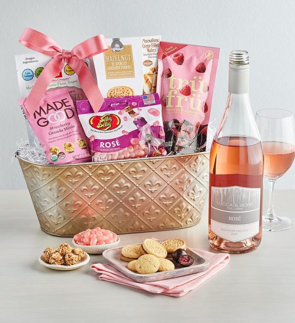 Rosé For The Holiday Wine Gift, Assorted Foods, Gifts by Harry & David