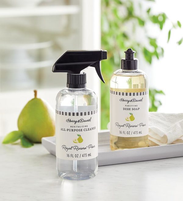 Royal Riviera™ Pear Scented Kitchen Cleaner And Dish Soap Set, Spa Grooming by Harry & David