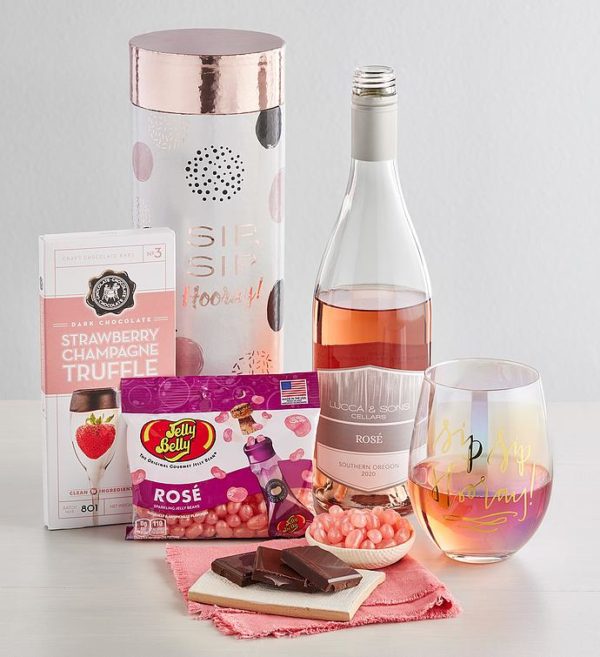 Sip Sip Wine And Chocolate Gift Box, Assorted Foods, Gifts by Harry & David