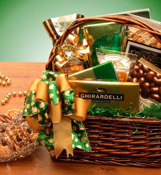 St. Patrick's Luck O' The Irish Gourmet Chocolate Gift Basket