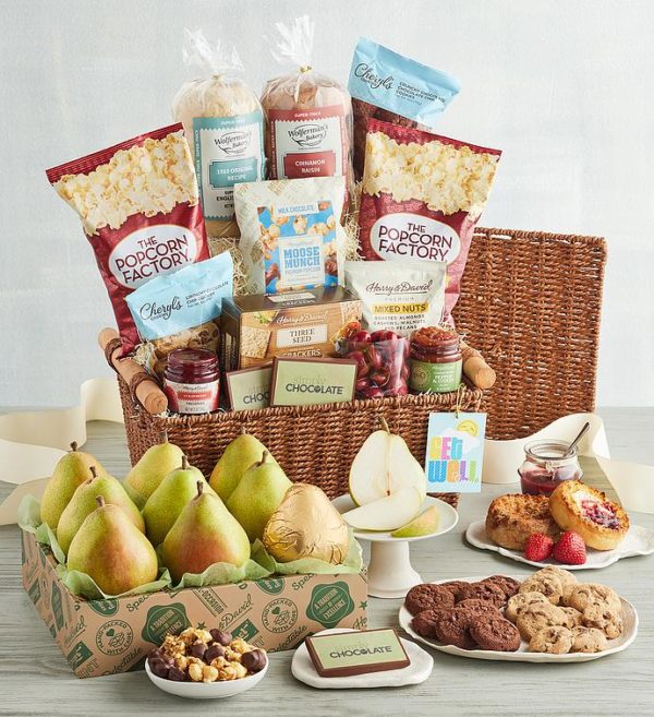 Supreme "get Well" Signature Gift Basket, Assorted Foods, Gifts by Harry & David